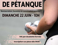 Concours en Doublette le 22 juin 2025 - Épagny - 74330