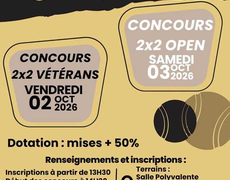 Concours de pétanque Officiel Vétéran - FANNY DU BOUT DU MONDE