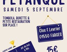 Concours de pétanque Ouvert à tous - Farges