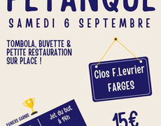 Concours de pétanque Ouvert à tous - Farges