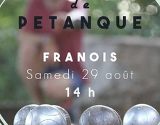 Concours en Doublette le 29 août 2026 - Franois - 25770