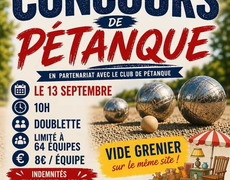 Concours de pétanque Ouvert à tous - Fromentières