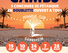 Concours de pétanque Ouvert à tous - Gambsheim