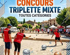 Concours en Triplette Mixte le 5 juillet 2026 - Garganvillar