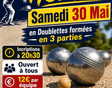 Concours en Doublette le 30 mai 2026 - Homps - 11200