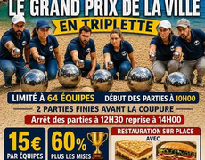 Concours en Triplette le 14 août 2026 - LA BOULE BARCARESIENNE