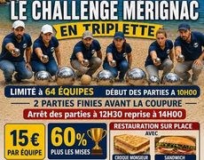 Concours en Triplette le 15 août 2026 - LA BOULE BARCARESIENNE