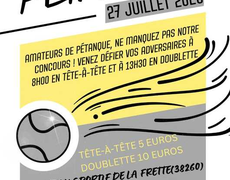 Concours de pétanque Ouvert à tous - La Côte-Saint-André