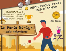 Concours de pétanque Ouvert à tous - La Ferté-Saint-Cyr