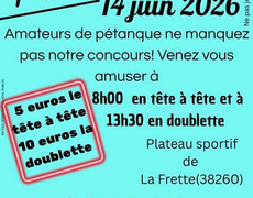 Concours de pétanque Ouvert à tous - La Frette
