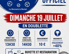 Concours de pétanque Officiel - LA GARE