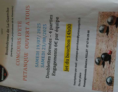 Concours de pétanque Ouvert à tous - La Guerche-de-Bretagne