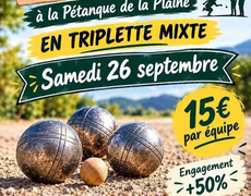 Concours de pétanque Officiel - LA PLAINE