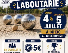 Concours en Doublette le 4 juillet 2026 - Laboutarie - 81120