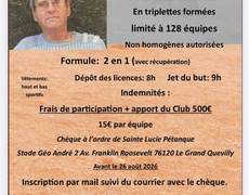 Concours de pétanque Officiel - Le Grand-Quevilly