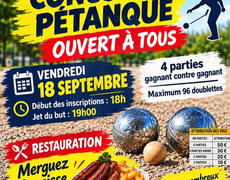 Concours en Doublette le 18 septembre 2026 - Le Grand-Quevilly - 76120