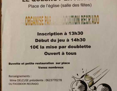 Concours en Doublette le 5 avril 2025 - Le Quesnoy-en-Artois - 62140