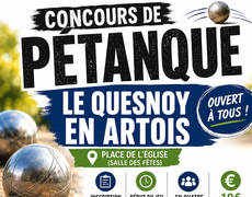 Concours en Doublette le 12 septembre 2026 - Le Quesnoy-en-Artois - 62140