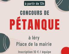 Concours de pétanque Ouvert à tous - Léry