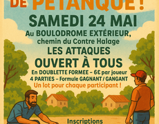 Concours de pétanque Ouvert à tous - Les Attaques