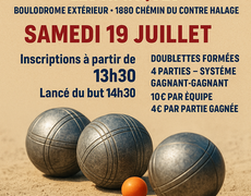 Concours de pétanque Ouvert à tous - Les Attaques