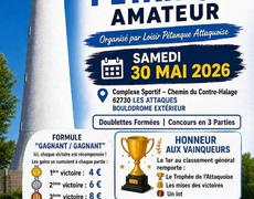 Concours en Doublette le 30 mai 2026 - Les Attaques - 62730