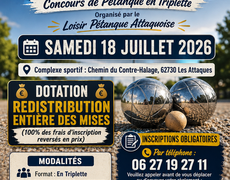 Concours de pétanque Ouvert à tous - Les Attaques