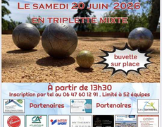 Concours en Triplette Mixte le 20 juin 2026 - Les Sorinières