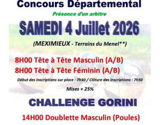 Concours de pétanque Officiel Masculin - Meximieux