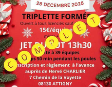Concours en Triplette le 28 décembre 2025 - La Fanny Retheloise