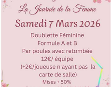 Concours en Doublette le 7 mars 2026 - Comité des Ardennes