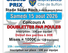 Concours de pétanque Officiel - La Boule Montbardoise