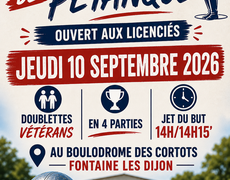 Concours de pétanque Officiel Vétéran - La PÉTANQUE FONTENOISE
