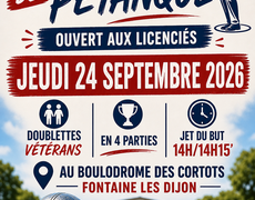 Concours de pétanque Officiel Vétéran - LA PÉTANQUE FONTENOISE