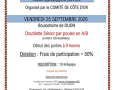 Concours de pétanque Officiel - Comité de Côte d'Or