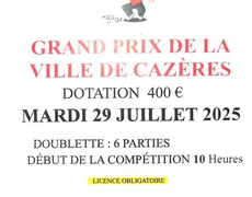 Concours de pétanque Officiel - CAZERES