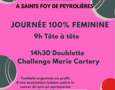 Concours de pétanque Officiel Féminin - ST FOY DE PEYROLIERES