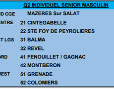 Concours de pétanque Officiel Masculin - Lieu non défini