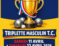 Concours en Triplette le 11 avril 2026 - CERONS