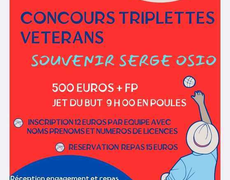 Concours de pétanque Officiel Vétéran - Petanque Martillacaise