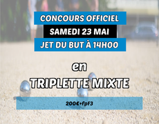 Concours de pétanque Officiel - Petanque Martillacaise
