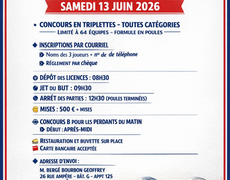 Concours de pétanque Officiel - club ambesien  petanque