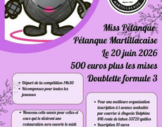 Concours de pétanque Officiel Féminin - Petanque Martillacaise