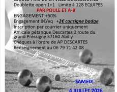 Concours de pétanque Officiel - Descartes