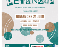 Concours de pétanque Officiel - WARMERIVILLE