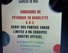 Concours de pétanque Officiel - CHARBONNIER LES MINES