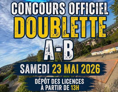 Concours en Doublette le 23 mai 2026 - PUY ST GULMIER