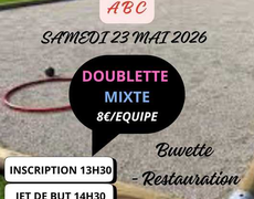 Concours en Doublette Mixte le 23 mai 2026 - LIMARIE