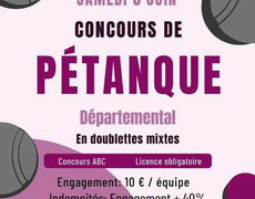 Concours en Doublette Mixte le 6 juin 2026 - AUGEROLLES