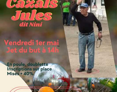 Concours en Doublette le 1 mai 2026 - AOP Oliviers Pétanque
